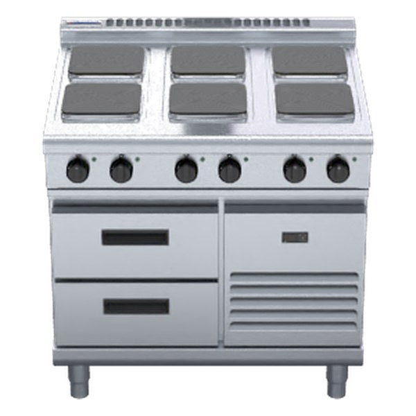 Waldorf 800 Series 900mm Electric Cooktop Sealed Hobs Low Back Version - Refrigerated Base - RNL8600SE-RB
