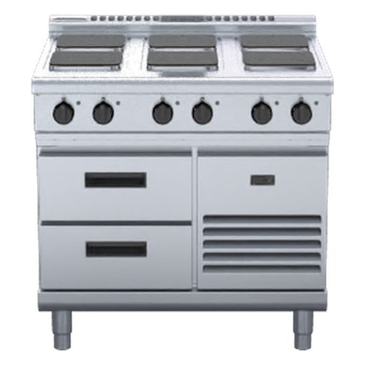 Waldorf 800 Series 900mm Electric Cooktop Sealed Hobs Low Back Version - Refrigerated Base - RNL8600SE-RB