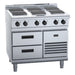 Waldorf 800 Series 900mm Electric Cooktop Sealed Hobs Low Back Version - Refrigerated Base - RNL8600SE-RB