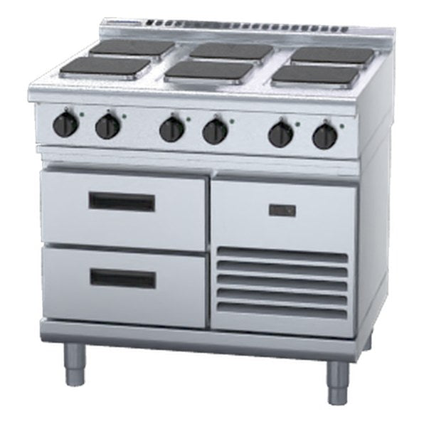 Waldorf 800 Series 900mm Electric Cooktop Sealed Hobs Low Back Version - Refrigerated Base - RNL8600SE-RB