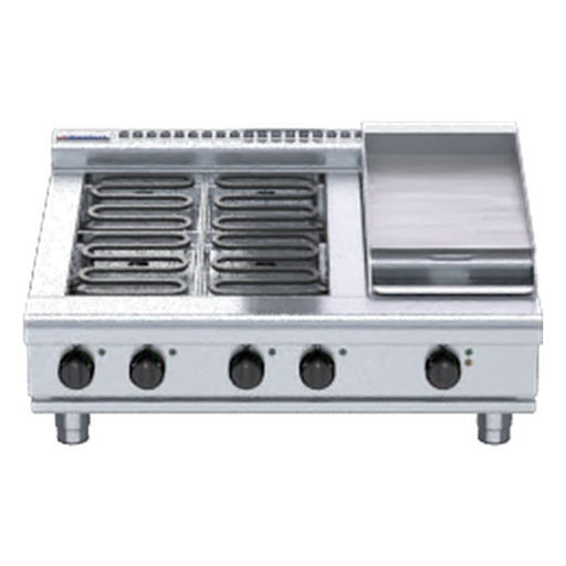 Waldorf 800 Series 900mm Electric Cooktop Low Back Version - Bench Model - RNL8603E-B