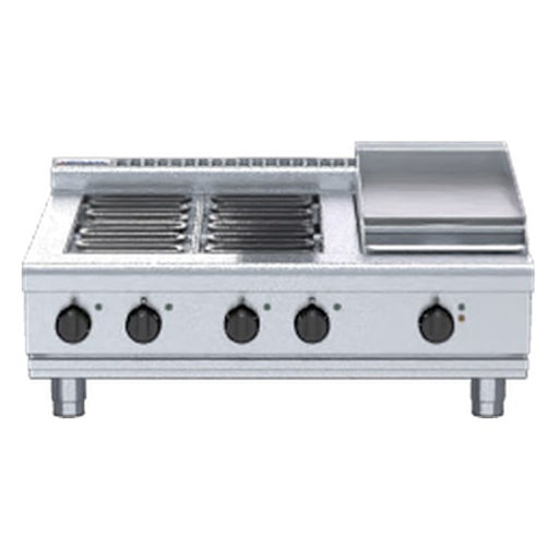 Waldorf 800 Series 900mm Electric Cooktop Low Back Version - Bench Model - RNL8603E-B