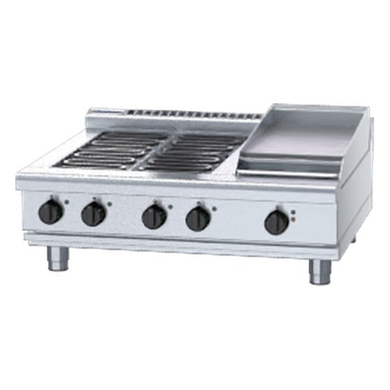 Waldorf 800 Series 900mm Electric Cooktop Low Back Version - Bench Model - RNL8603E-B