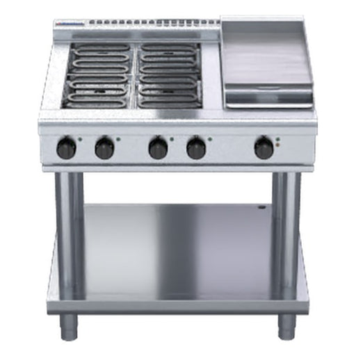 Waldorf 800 Series 900mm Electric Cooktop Low Back Version - Leg Stand - RNL8603E-LS