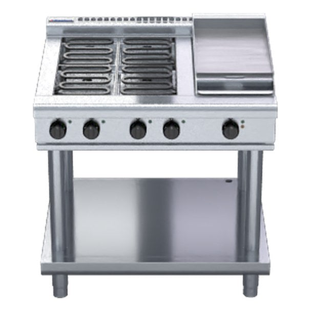 Waldorf 800 Series 900mm Electric Cooktop Low Back Version - Leg Stand - RNL8603E-LS