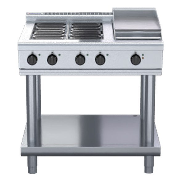 Waldorf 800 Series 900mm Electric Cooktop Low Back Version - Leg Stand - RNL8603E-LS