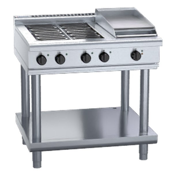 Waldorf 800 Series 900mm Electric Cooktop Low Back Version - Leg Stand - RNL8603E-LS