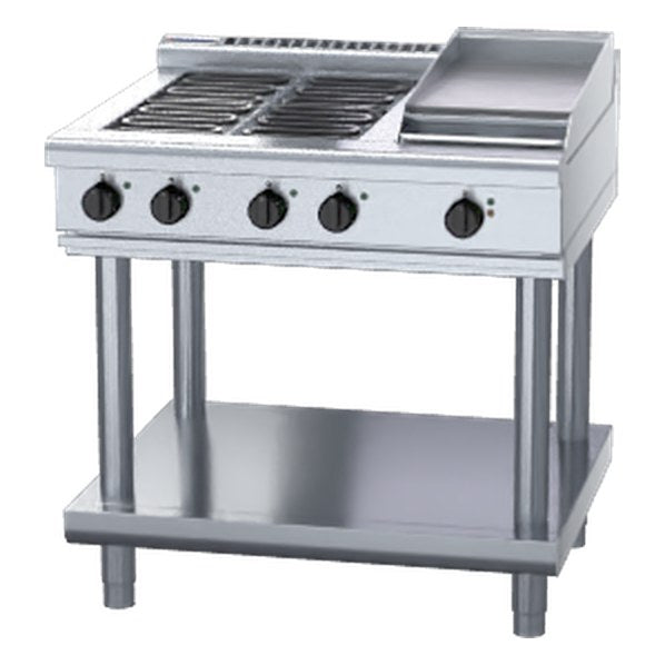 Waldorf 800 Series 900mm Electric Cooktop Low Back Version - Leg Stand - RNL8603E-LS
