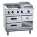 Waldorf 800 Series 900mm Electric Cooktop Low Back Version - Refrigerated Base - RNL8603E-RB