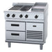 Waldorf 800 Series 900mm Electric Cooktop Low Back Version - Refrigerated Base - RNL8603E-RB