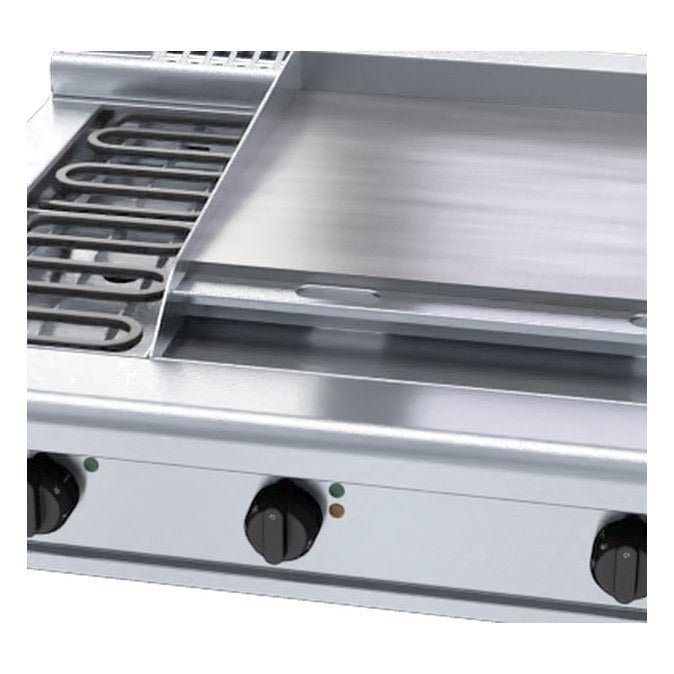Waldorf 800 Series 900mm Electric Cooktop Low Back Version - Bench Model - RNL8606E-B