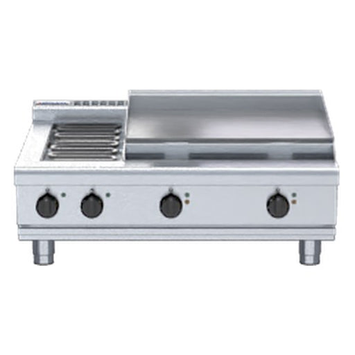 Waldorf 800 Series 900mm Electric Cooktop Low Back Version - Bench Model - RNL8606E-B