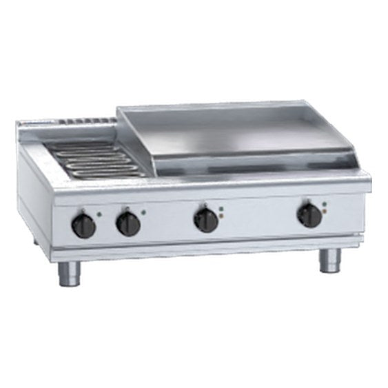 Waldorf 800 Series 900mm Electric Cooktop Low Back Version - Bench Model - RNL8606E-B