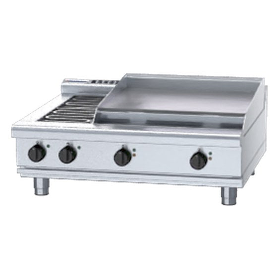 Waldorf 800 Series 900mm Electric Cooktop Low Back Version - Bench Model - RNL8606E-B