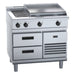 Waldorf 800 Series 900mm Electric Cooktop Low Back Version - Refrigerated Base - RNL8606E-RB