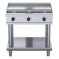 Waldorf 800 Series 900mm Electric Cooktop Low Back Version - Leg Stand - 900mm Griddle - RNL8609E-LS