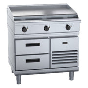 Waldorf 800 Series 900mm Electric Cooktop Low Back Version - Refrigerated Base - RNL8609E-RB