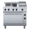Waldorf 800 Series 900mm Electric Range Convection Oven Low Back Version - 4 Burner + 300mm Griddle - RNL8613EC