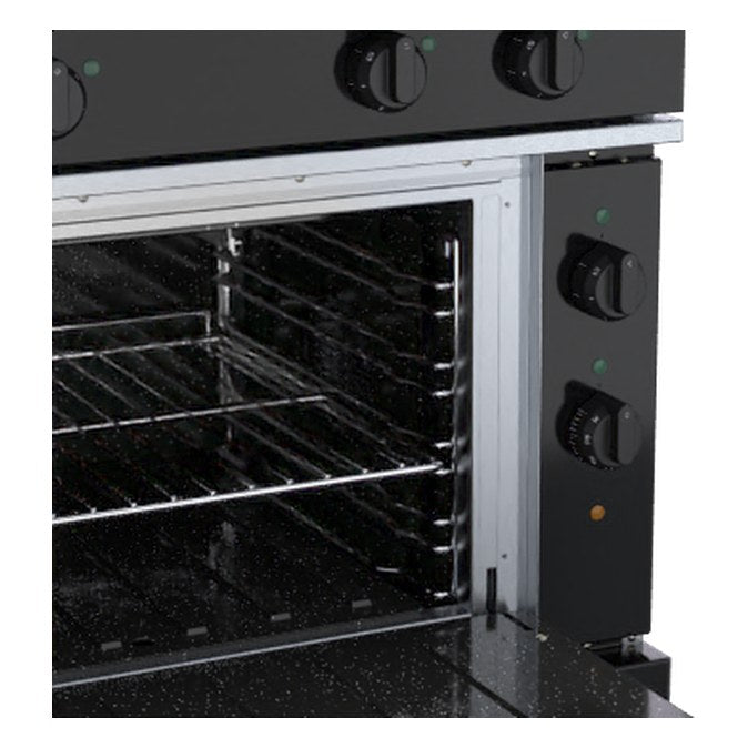 Waldorf bold 900mm Electric Solid Top Convection Oven Range Low Back Version - RNLB8114EC