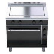 Waldorf bold 900mm Electric Solid Top Convection Oven Range Low Back Version - RNLB8114EC
