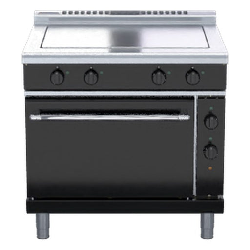 Waldorf bold 900mm Electric Solid Top Convection Oven Range Low Back Version - RNLB8114EC