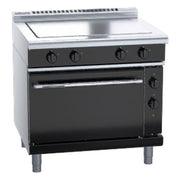 Waldorf bold 900mm Electric Solid Top Convection Oven Range Low Back Version - RNLB8114EC