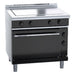 Waldorf bold 900mm Electric Solid Top Convection Oven Range Low Back Version - RNLB8114EC