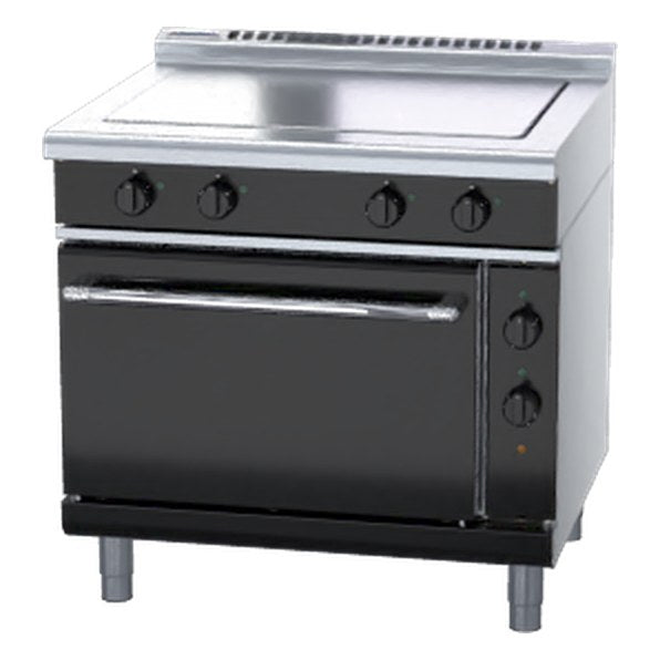 Waldorf bold 900mm Electric Solid Top Convection Oven Range Low Back Version - RNLB8114EC