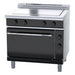 Waldorf bold 900mm Electric Solid Top Convection Oven Range Low Back Version - RNLB8114EC