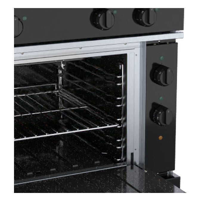 Waldorf Bold 900mm Electric Solid Top Static Oven Range Low Back Version - RNLB8114E