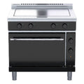 Waldorf Bold 900mm Electric Solid Top Static Oven Range Low Back Version - RNLB8114E