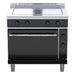 Waldorf Bold 900mm Electric Solid Top Static Oven Range Low Back Version - RNLB8114E