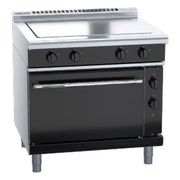 Waldorf Bold 900mm Electric Solid Top Static Oven Range Low Back Version - RNLB8114E