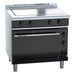 Waldorf Bold 900mm Electric Solid Top Static Oven Range Low Back Version - RNLB8114E