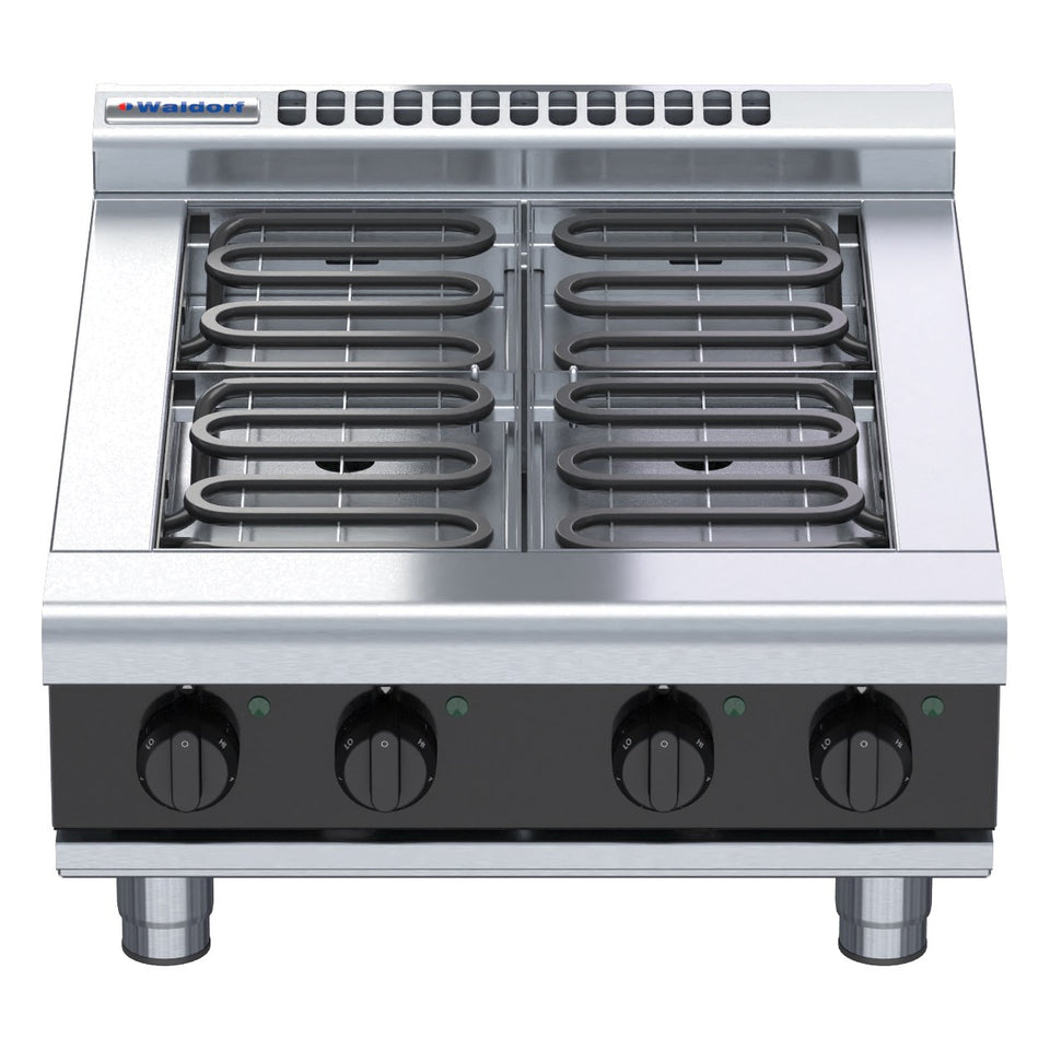 Waldorf Bold 600mm Electric Cooktop Low Back Version - Bench Model - RNLB8400E-B