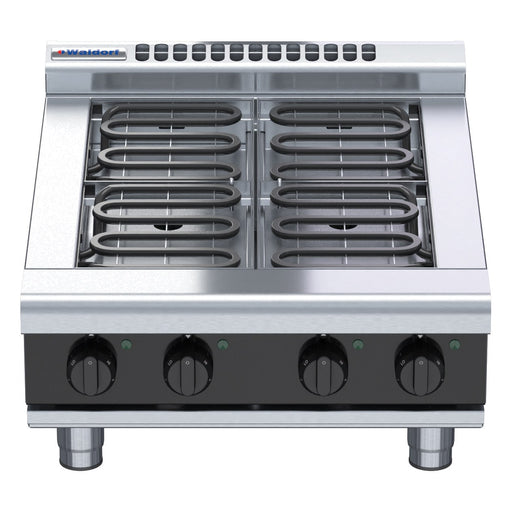 Waldorf Bold 600mm Electric Cooktop Low Back Version - Bench Model - RNLB8400E-B