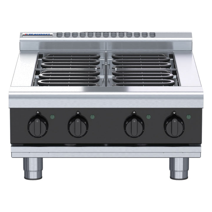 Waldorf Bold 600mm Electric Cooktop Low Back Version - Bench Model - RNLB8400E-B