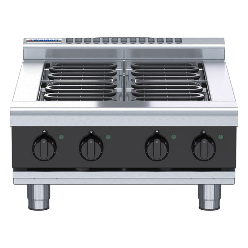 Waldorf Bold 600mm Electric Cooktop Low Back Version - Bench Model - RNLB8400E-B