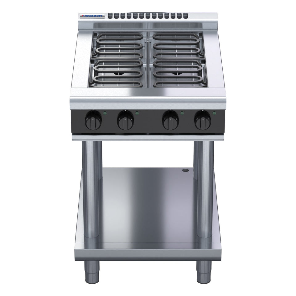 Waldorf Bold 600mm Electric Cooktop Low Back Version - Leg Stand - RNLB8400E-LS