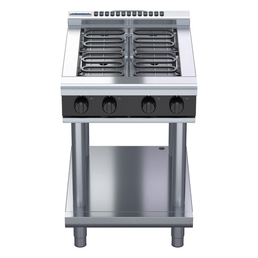 Waldorf Bold 600mm Electric Cooktop Low Back Version - Leg Stand - RNLB8400E-LS