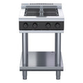 Waldorf Bold 600mm Electric Cooktop Low Back Version - Leg Stand - 4 Radiant Element - RNLB8400E-LS