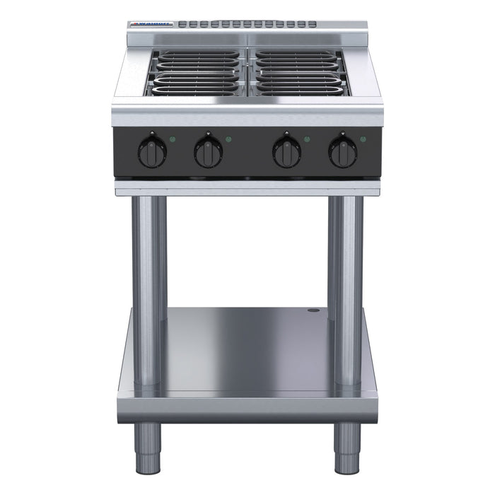 Waldorf Bold 600mm Electric Cooktop Low Back Version - Leg Stand - RNLB8400E-LS