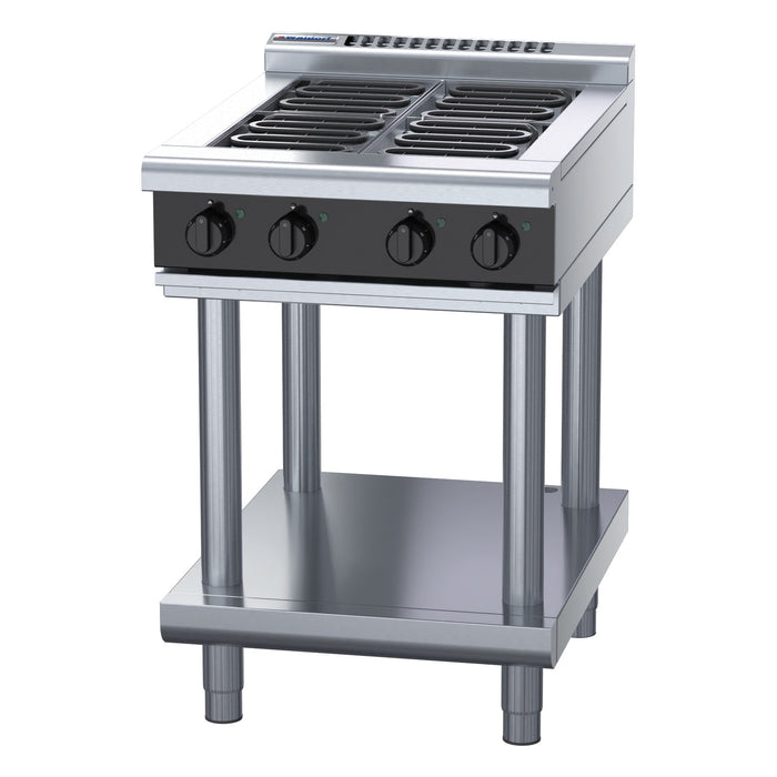Waldorf Bold 600mm Electric Cooktop Low Back Version - Leg Stand - RNLB8400E-LS