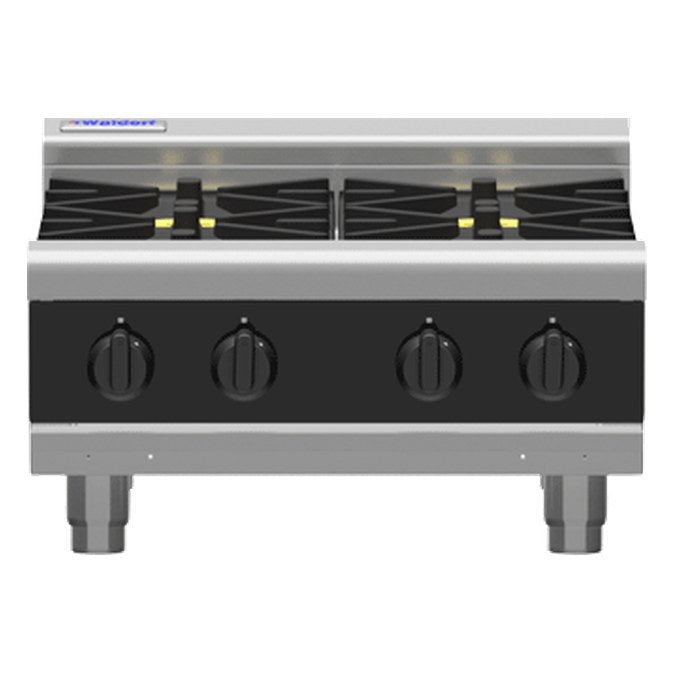 Waldorf Bold 600mm Gas Cooktop Low Back Version - Bench Model - RNLB8403G-B