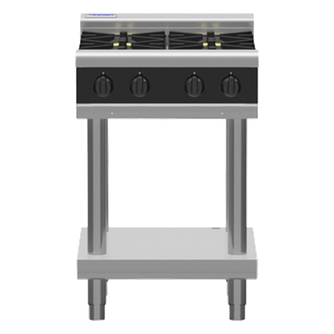 Waldorf Bold 600mm Gas Cooktop - Leg Stand - RNB8406G-LS