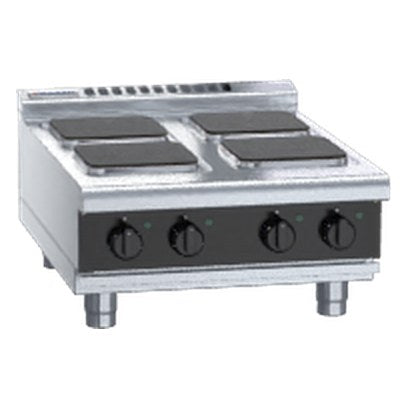 Waldorf Bold 600mm Electric Cooktop Sealed Hobs Low Back Version - Bench Model - RNLB8400SE-B