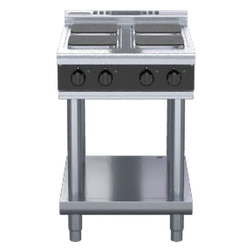 Waldorf Bold 600mm Electric Cooktop Sealed Hobs Low Back Version - Leg Stand - RNLB8400SE-LS