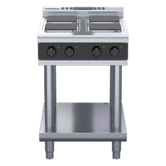 Waldorf Bold 600mm Electric Cooktop Sealed Hobs Low Back Version - Leg Stand - RNLB8400SE-LS