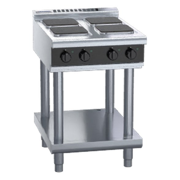 Waldorf Bold 600mm Electric Cooktop Sealed Hobs Low Back Version - Leg Stand - RNLB8400SE-LS