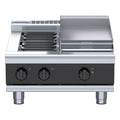 Waldorf Bold 600mm Electric Cooktop Low Back Version - Bench Model - 2 Burner + 300mm Griddle - RNLB8403E-B